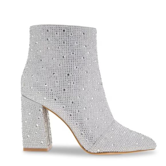 BCBGeneration Briel Bootie in Silver Shimmer Size 7 - Picture 2 of 8